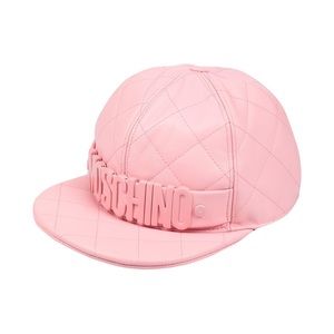 MOSCHINO Pink Quilted Hat / Cap